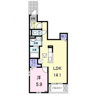 モデナポートI【1階】の間取り