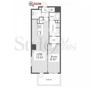 ロイヤルパークスERささしま【4階】の間取り