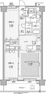 Nステージ東小金井【1階】の間取り