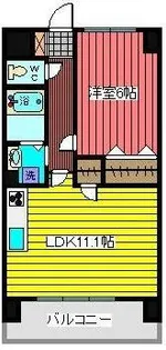 グラン・ジュベール【6階】の間取り