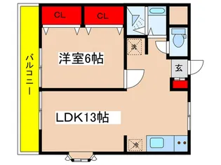 ガーデン平尾PART1【3階】の間取り