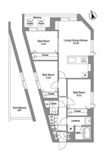 スタイリオ桜新町【9階】の間取り