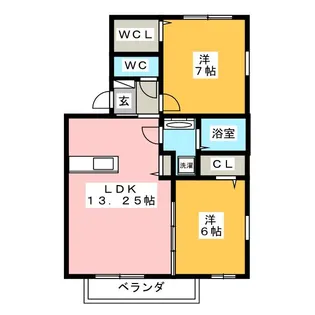 PRIMARY【1階】の間取り