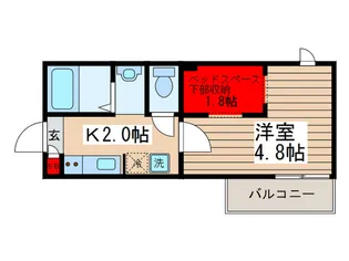 リヴェール高砂【1階】の間取り