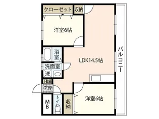 SYコートマンション【3階】の間取り
