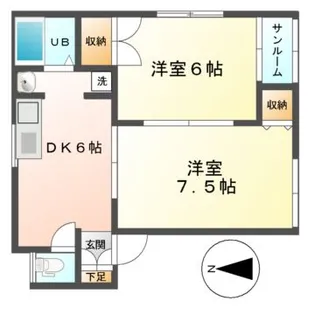 ライブスII【1階】の間取り
