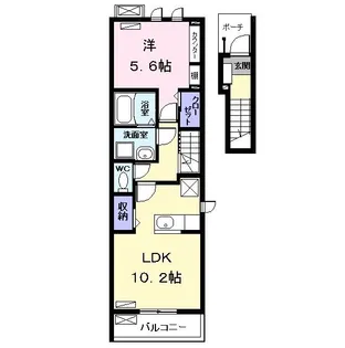 シャルマンキヨミ【2階】の間取り