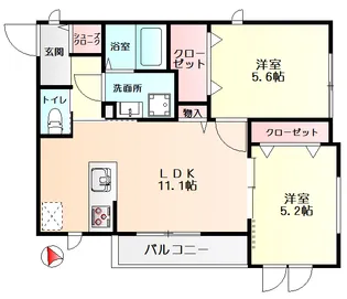 Bridge Place(ブリッジ プレイス)【1階】の間取り