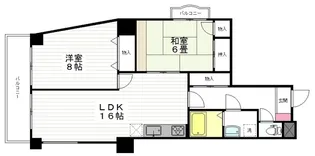 コンフォート宮城野【8階】の間取り