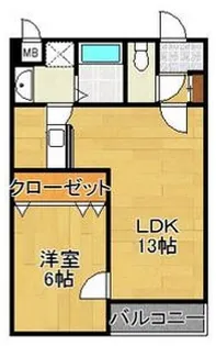 アレイII【3階】の間取り