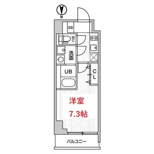 グラシアプレイス大森町【4階】の間取り