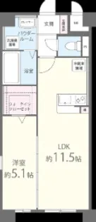 M.Rレジデンス博多【5階】の間取り