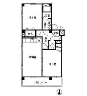 プランドール南【2階】の間取り