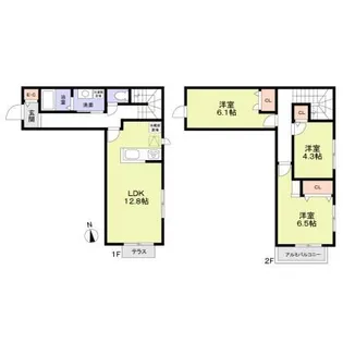 ソラノコミチ【2階】の間取り