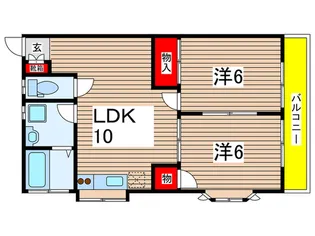 コ-ポ井口2【1階】の間取り