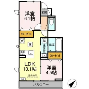 ライラック【1階】の間取り