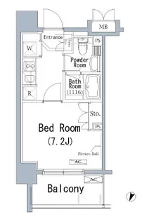 パークアクシス千葉新町【11階】の間取り