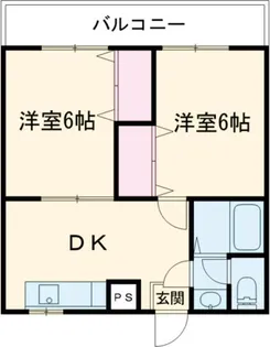 メイプルコート【2階】の間取り