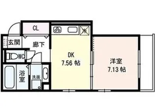 プルミエール蒲生【2階】の間取り