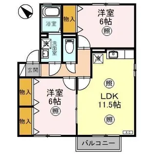 アットイーズIII【2階】の間取り