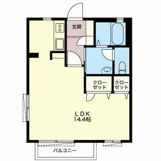 ノーヴァ【1階】の間取り