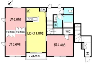 リベラル経堂【2階】の間取り