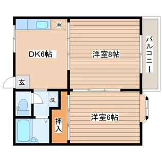 リバーサイドビュー【2階】の間取り