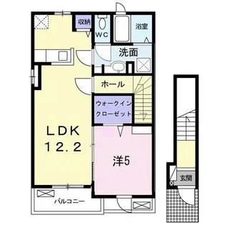 アバンツァートII【2階】の間取り