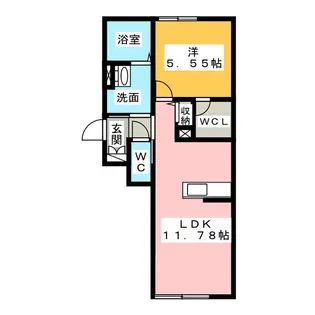 ヴィアソーレ【3階】の間取り