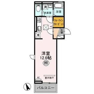 デルソーレ【1階】の間取り