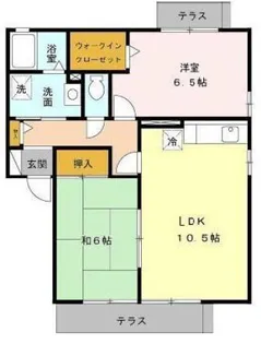 ハイツ椿【1階】の間取り
