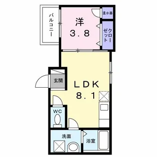 アルベロ・リーノ【2階】の間取り