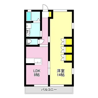 カーサ・ミラ【2階】の間取り