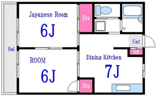 サマックス蘭【2階】の間取り