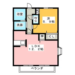 サン・friendsM【2階】の間取り