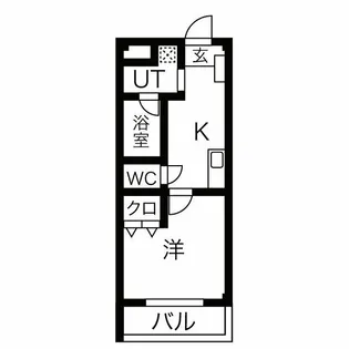 スカイパレス山之手【4階】の間取り