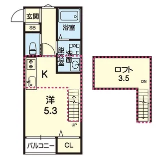ステラ西熊本II【2階】の間取り
