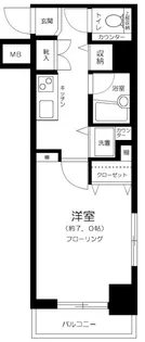 パレステュディオ ドルチェ 日本橋イースト【6階】の間取り
