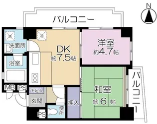 下落合ハウス【10階】の間取り