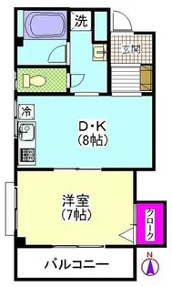 タウンコートルーチェ【3階】の間取り