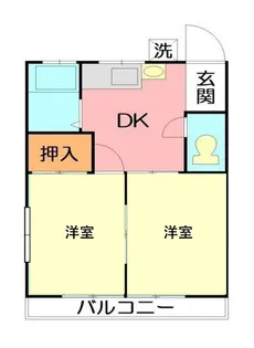 清水ハイツ【2階】の間取り