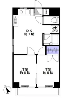 岡村ビル【2階】の間取り