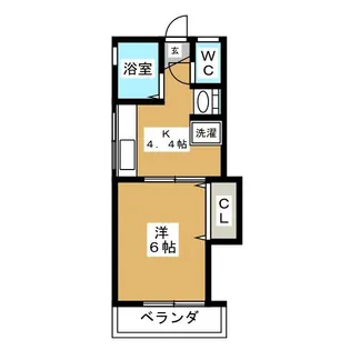 清河ハイツ西棟【2階】の間取り