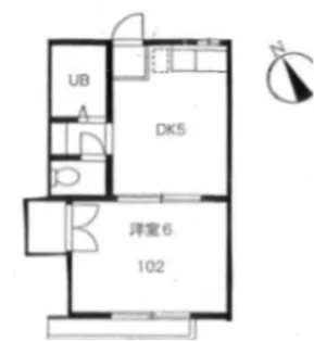コーポ西永福【1階】の間取り