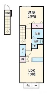 グランパレス豊岡【2階】の間取り