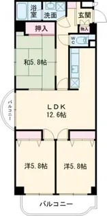 エクセレント岩沼【4階】の間取り