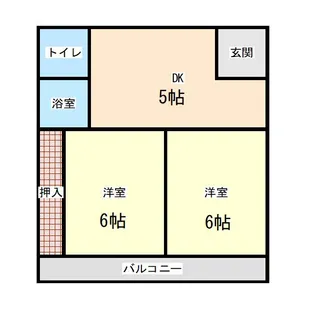 グリーンパレス・塩屋崎【3階】の間取り