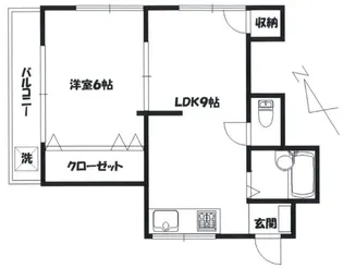 コーポ広井【3階】の間取り