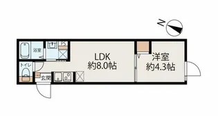 CIEL北赤羽【2階】の間取り