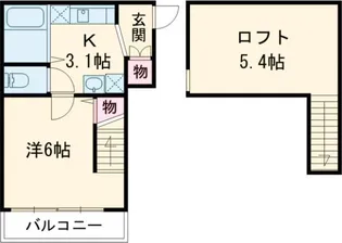 ソフィータMISHUKU【2階】の間取り